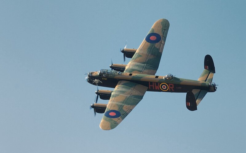 Camouflage Bomber Plane — Blue