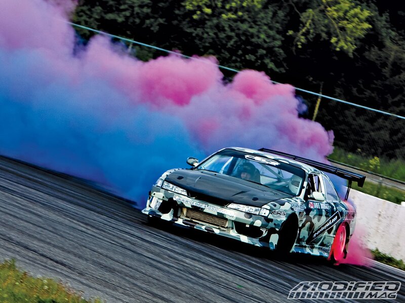 Camouflage Car Drifting