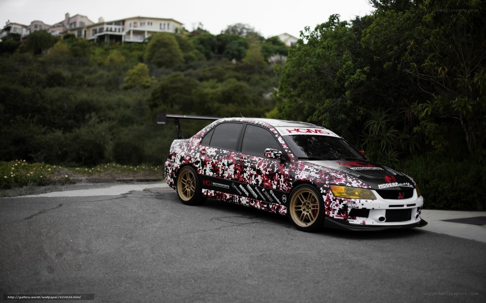camouflage car on hillside