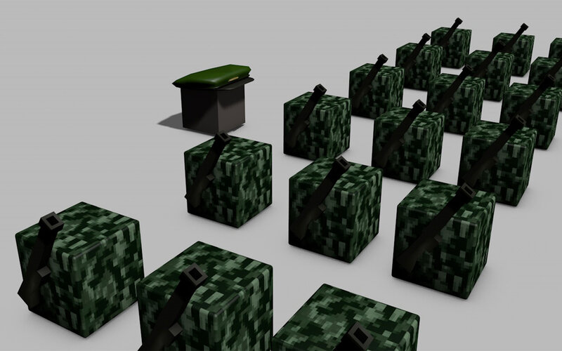 Camouflage Crates