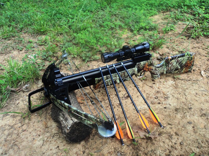Camouflage Crossbow — Green, Outdoor