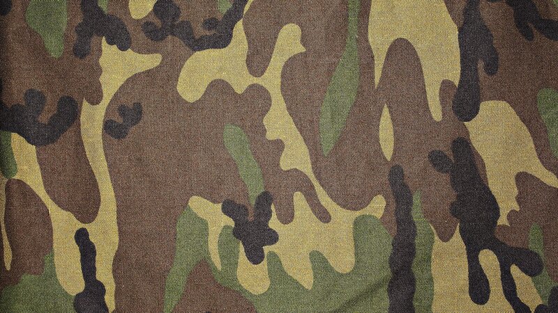 Camouflage Fabric Pattern — Brown