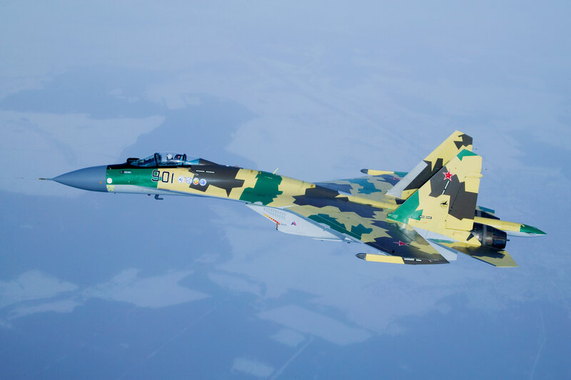 Camouflage Fighter Jet — Blue, Calm