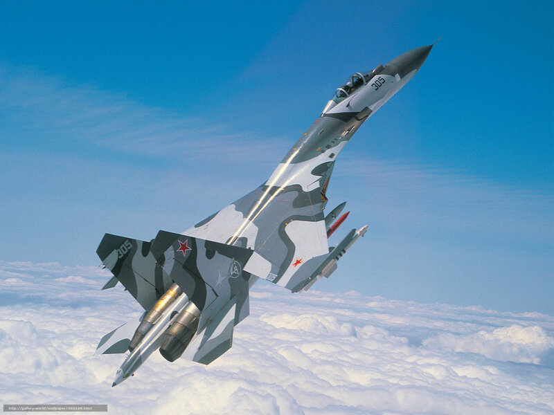 Camouflage Fighter Jet — Blue, Dramatic, Photograph, Clouds
