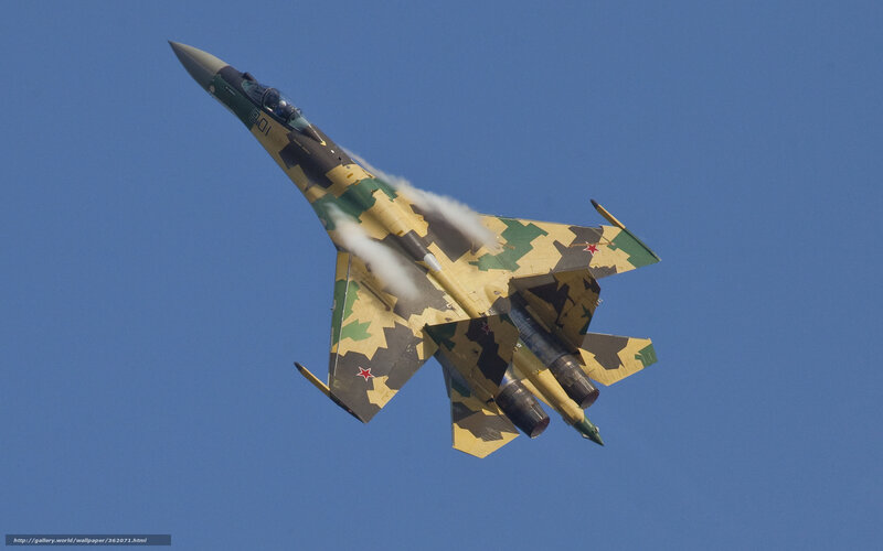 Camouflage Fighter Jet — Blue, Dynamic, Afternoon, Photograph