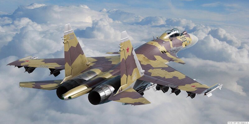 Camouflage Fighter Jet — Brown, Dramatic
