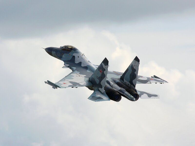 Camouflage Fighter Jet — Gray