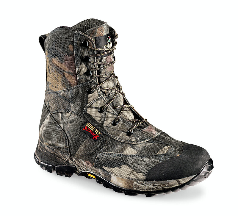 camouflage hiking boot