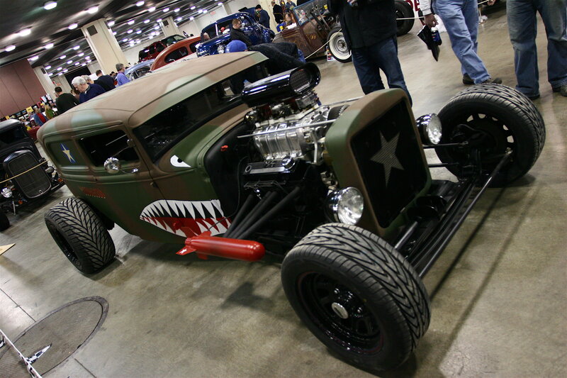 camouflage hot rod car