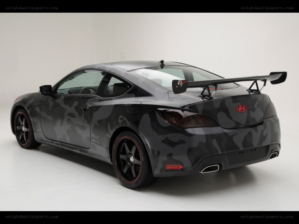 camouflage Hyundai coupe