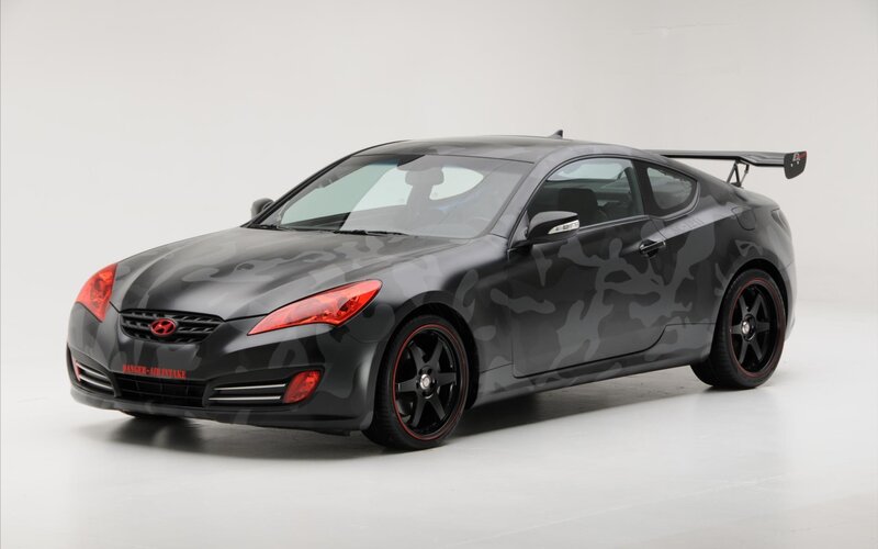 camouflage Hyundai Genesis Coupe