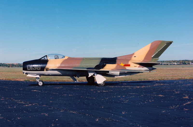 Camouflage Jet Fighter — Blue, Clear