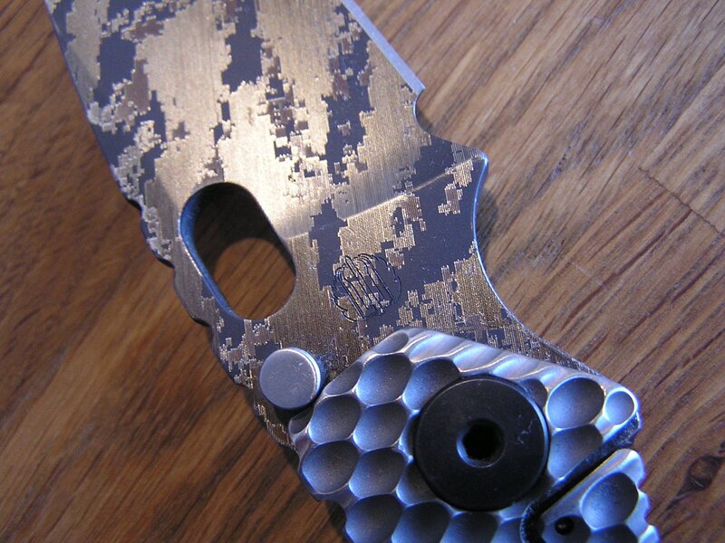 camouflage knife blade