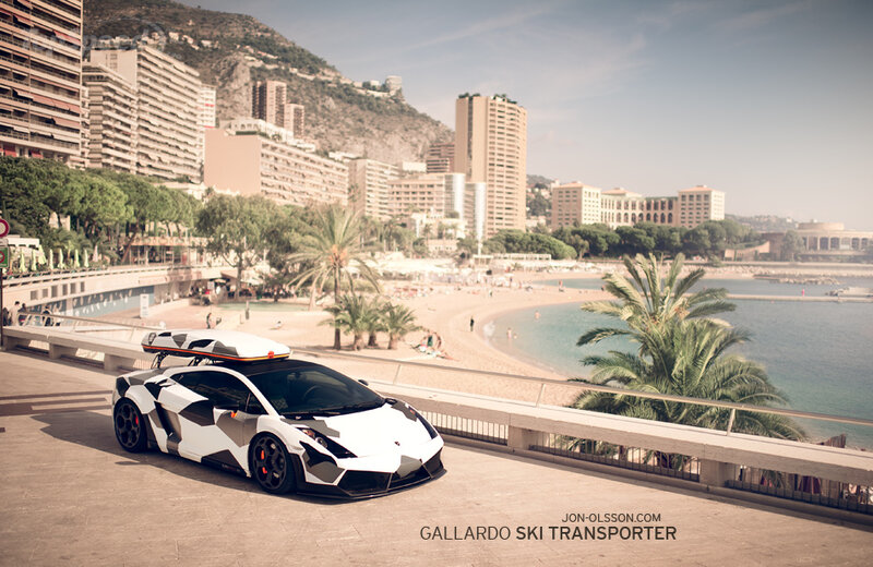 Camouflage Lamborghini Gallardo — White