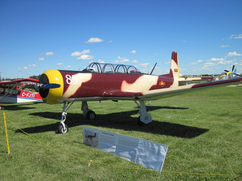Camouflage-painted Airplane — Red