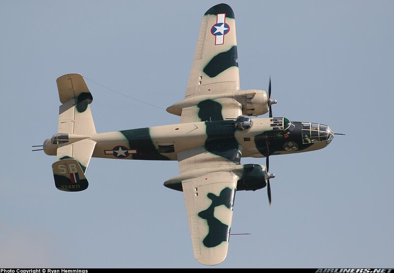 Camouflage-painted Bomber