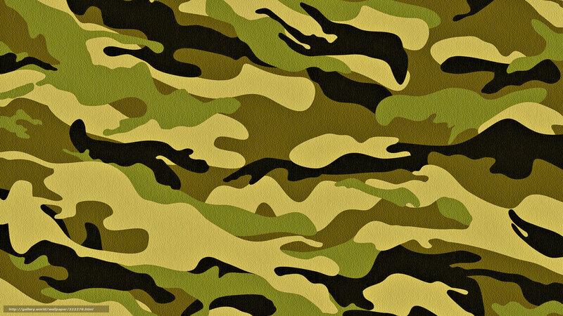 Camouflage Pattern — Green, Neutral, Vector Art, Black
