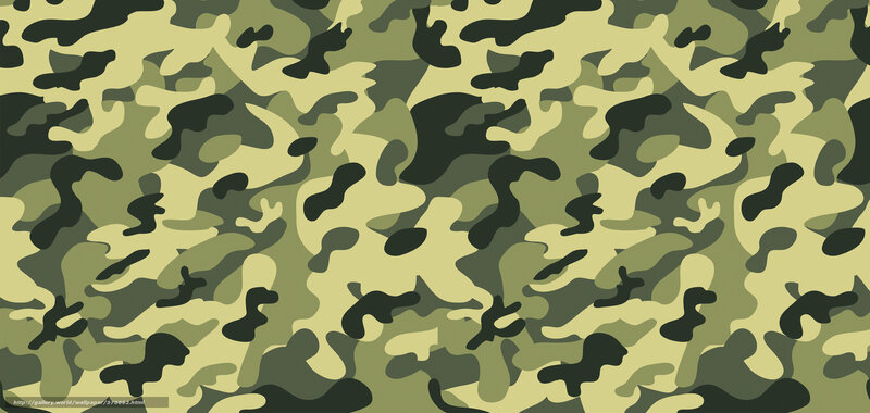 Camouflage Pattern — Green, Neutral, Vector Art, Black, Yellow