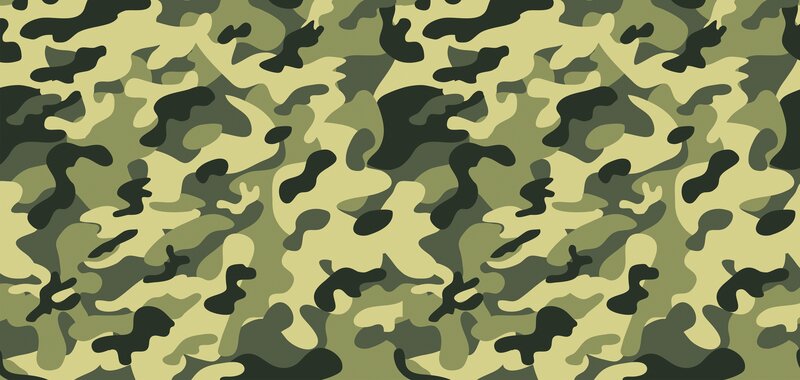 Camouflage Pattern — Green, Neutral, Vector Art