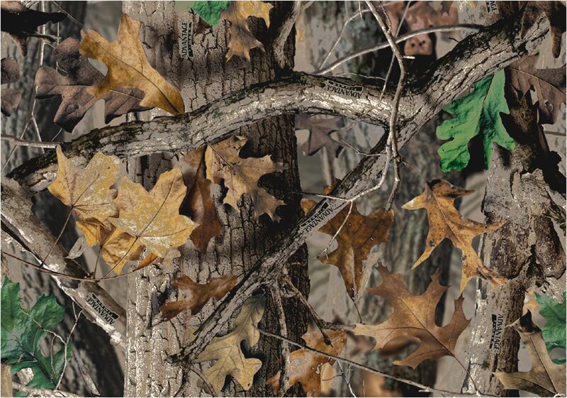Camouflage Pattern with Leaves
