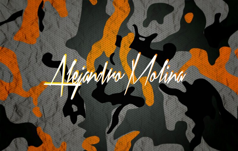 Camouflage Pattern with Text