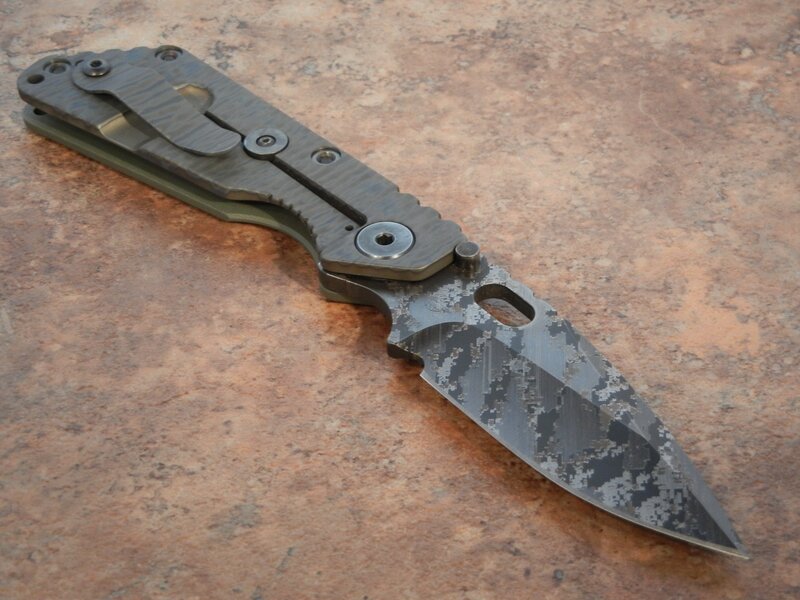 camouflage-patterned folding knife