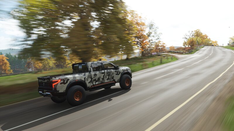 Camouflage Pickup Truck — Gray, Dynamic
