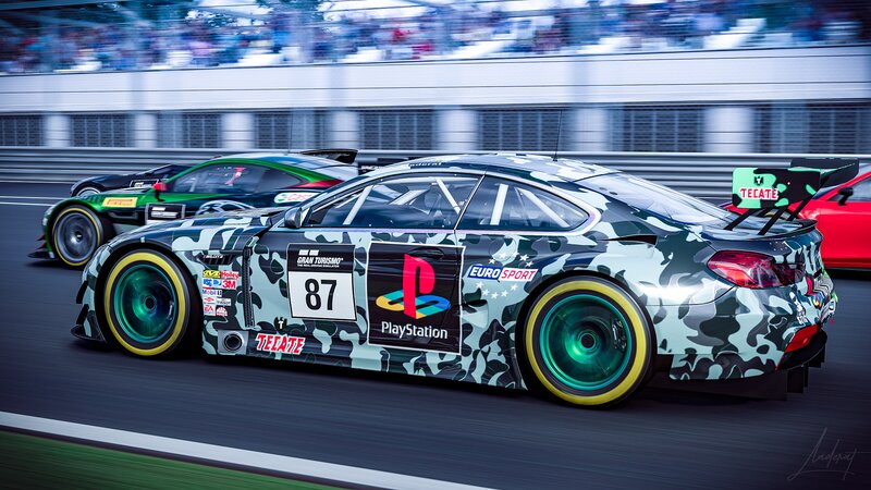 Camouflage Race Car — Green