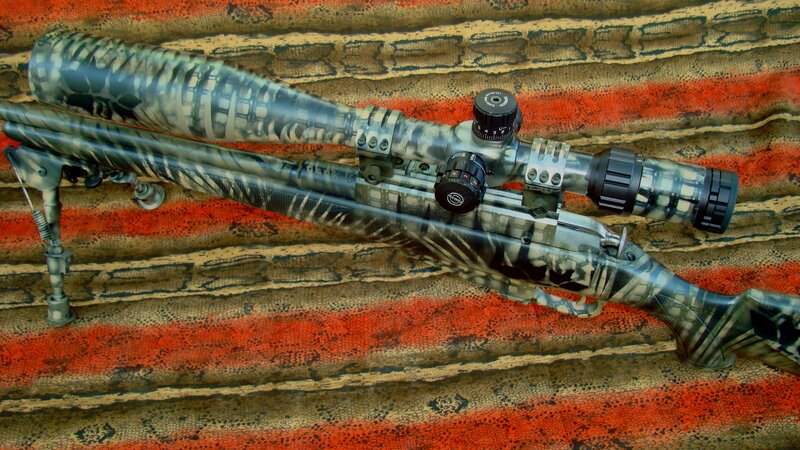 Camouflage Rifle with Scope — Green