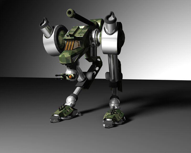 camouflage robot mech