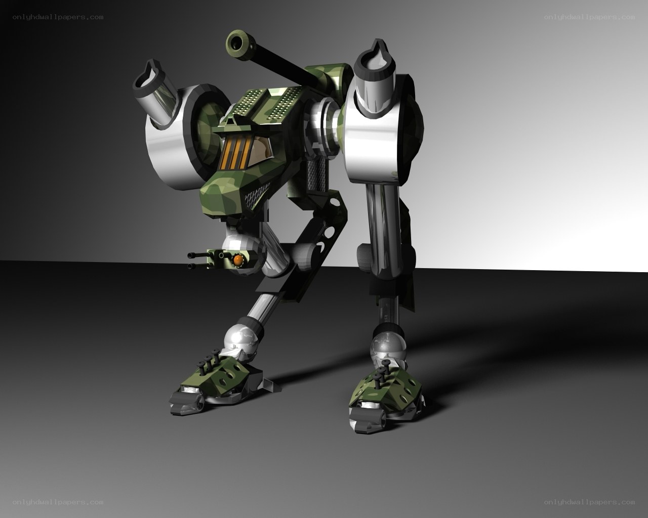 camouflage robot mech
