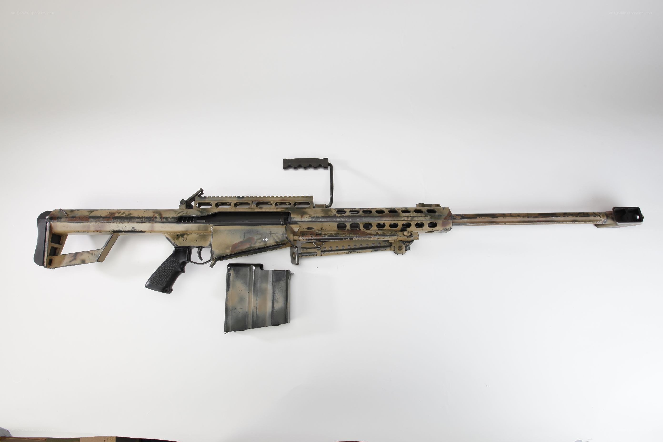 camouflage sniper rifle
