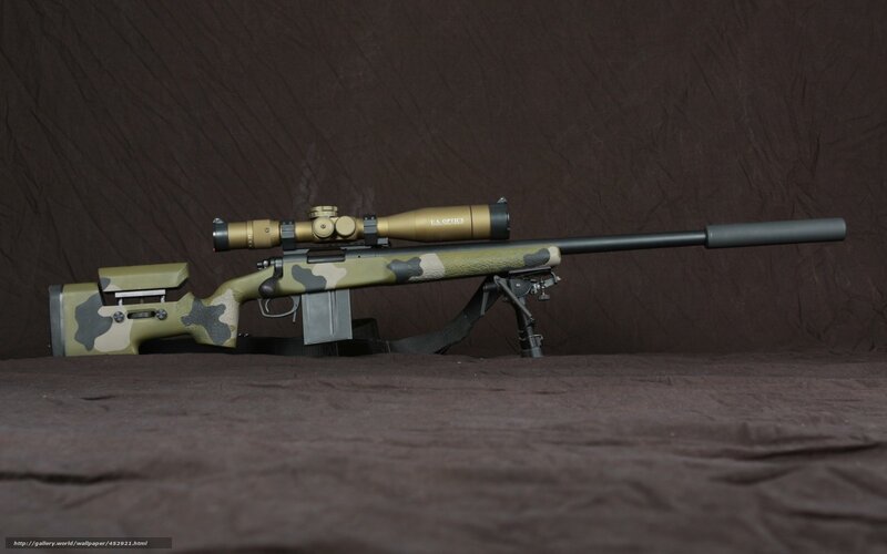 Camouflage Sniper Rifle — Green