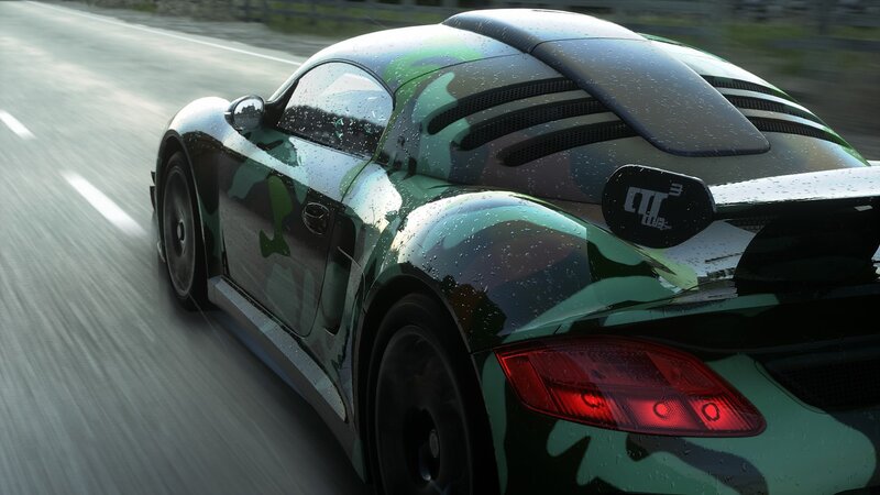 Camouflage Sports Car — Green