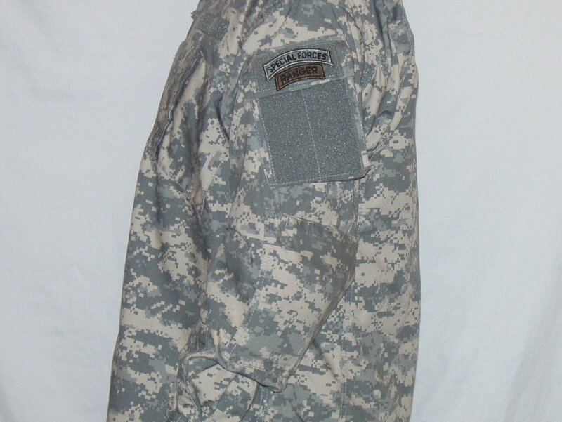 camouflage uniform with ranger patch