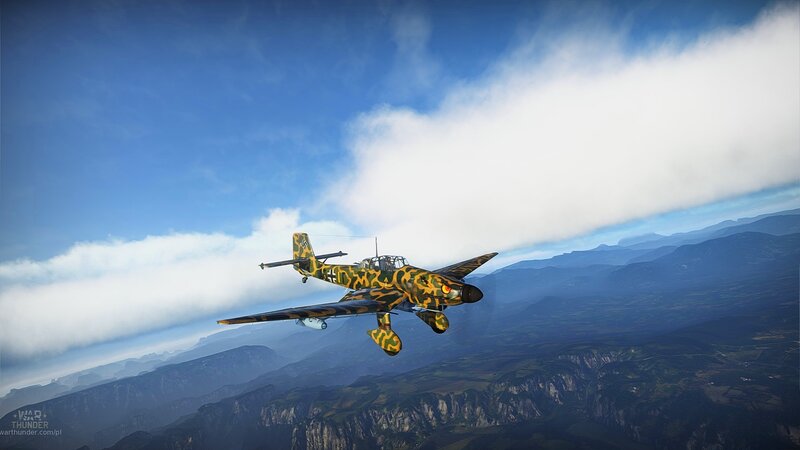 Camouflaged Dive Bomber