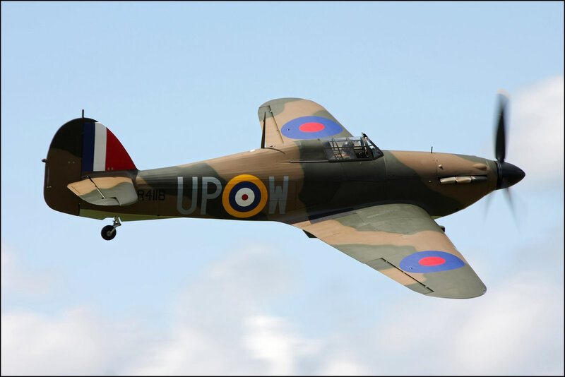 Camouflaged Fighter Plane — Brown