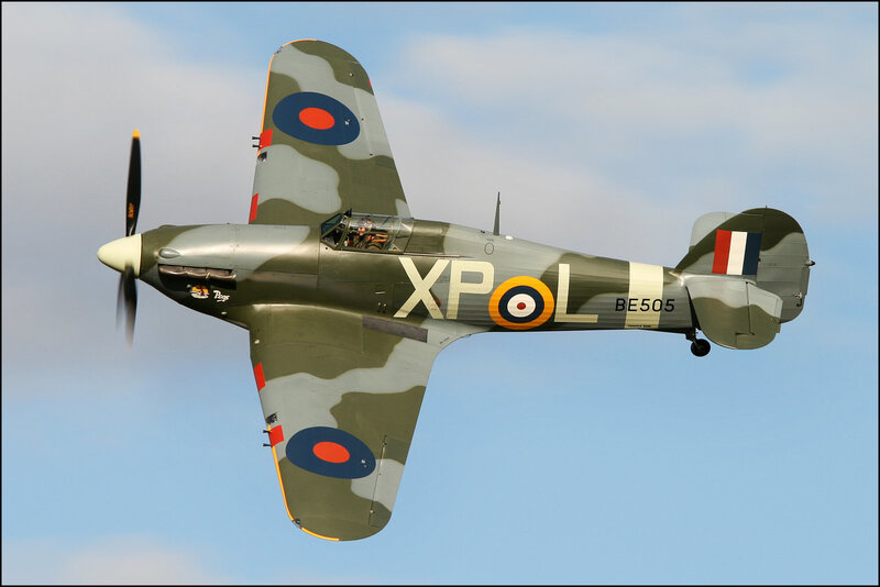 Camouflaged Fighter Plane — Green, Calm