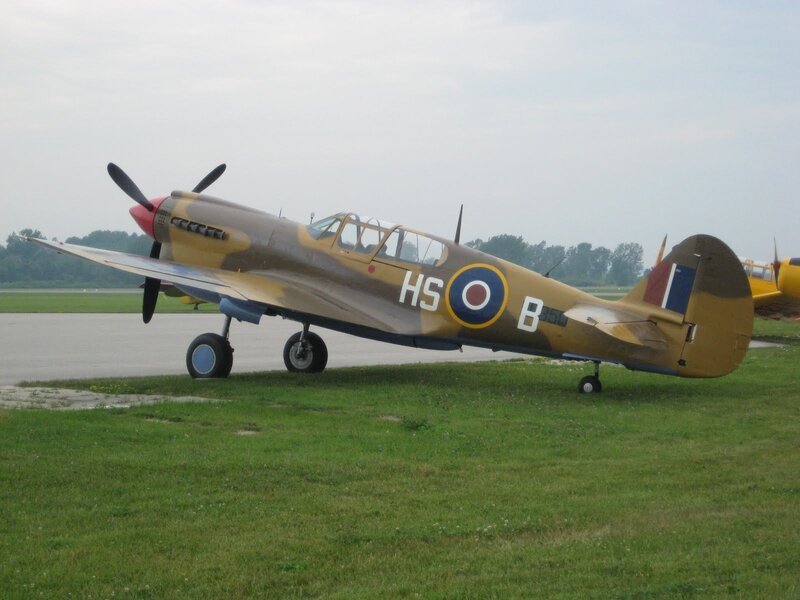 Camouflaged Fighter Plane — Green