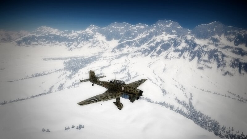 Camouflaged Plane Flying