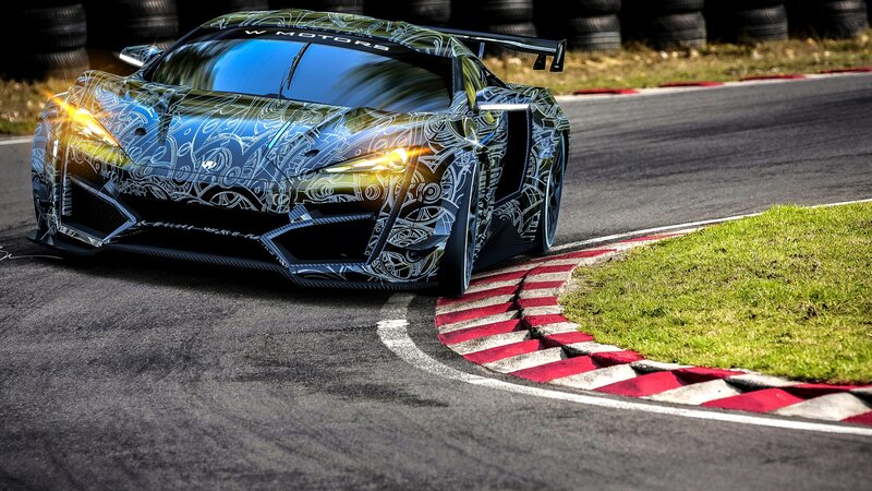 Camouflaged Race Car