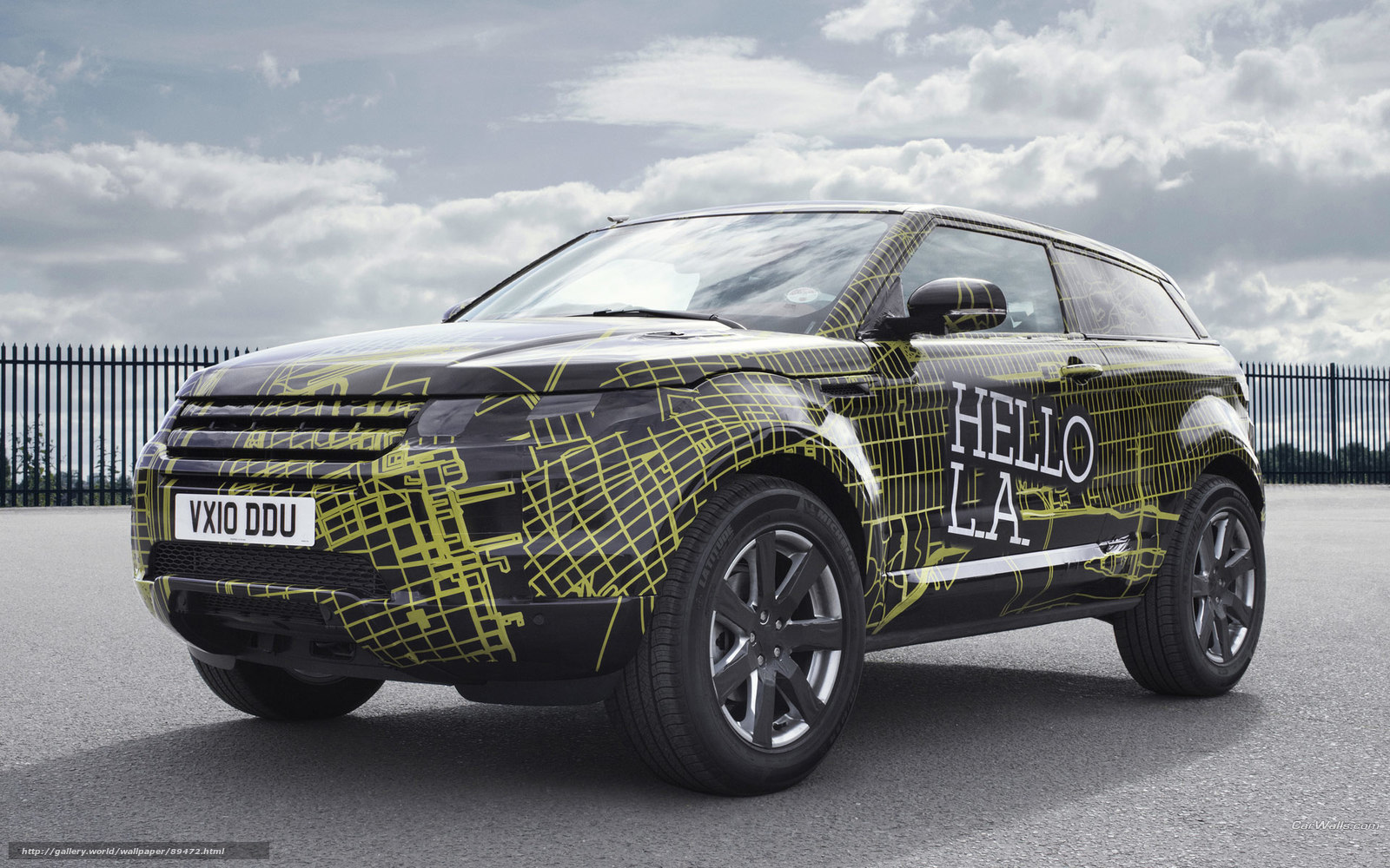 Camouflaged Range Rover