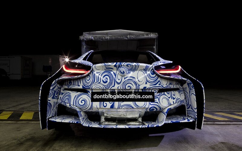 Camouflaged Sports Car — Blue, Dramatic, Night