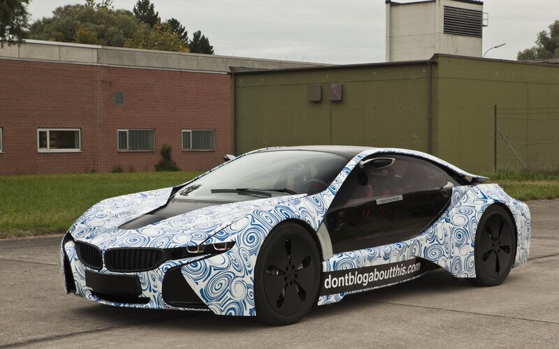 Camouflaged Sports Car — White, Neutral
