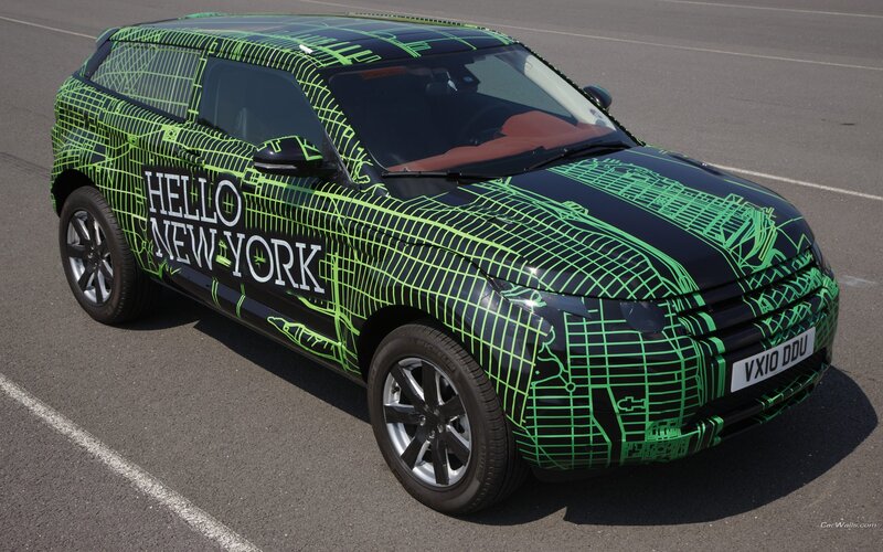 Camouflaged SUV with New York theme