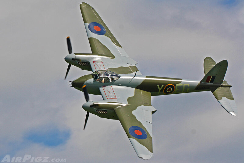 Camouflaged Twin-engine Plane — Green