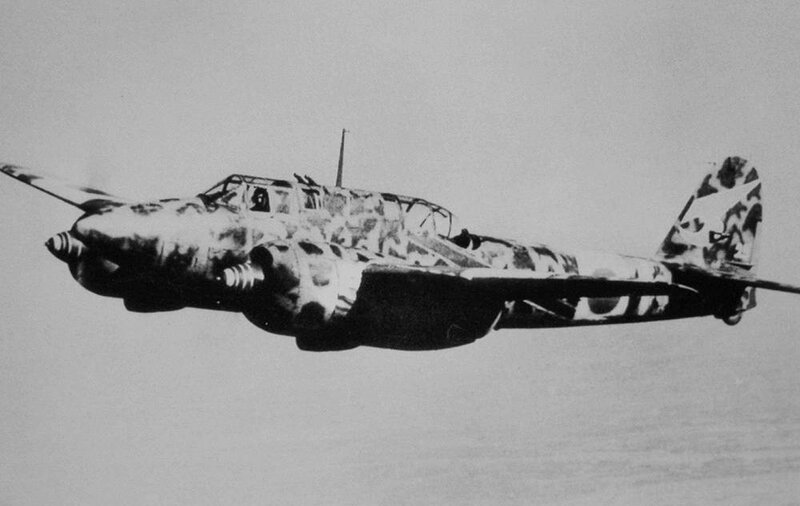 Camouflaged Twin-engine Plane