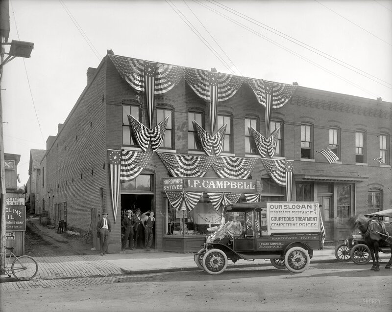Campbell Hardware Store with Decorations