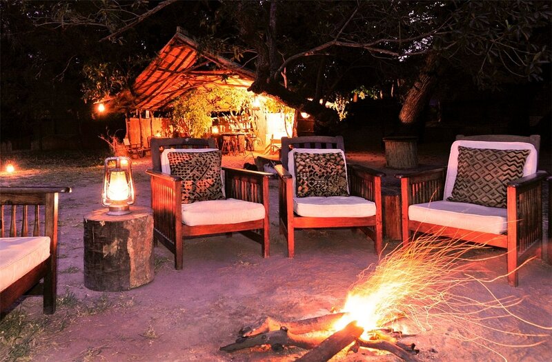 Campfire at Night — Orange, Cozy
