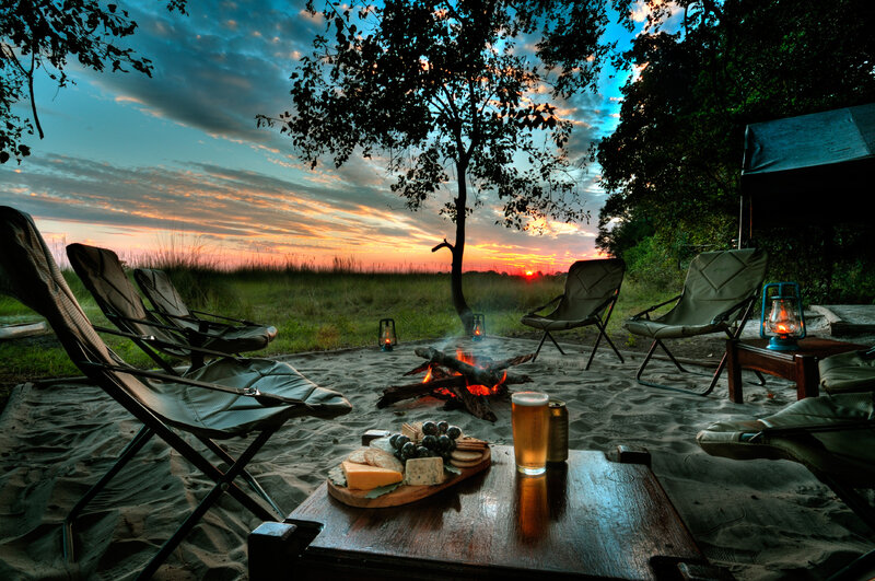 Campfire at Sunset